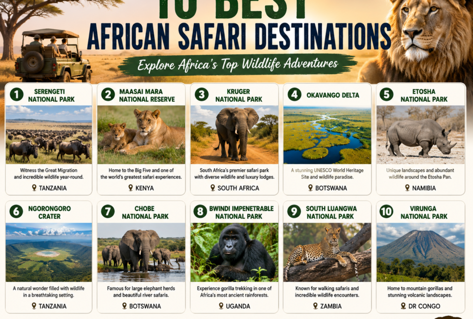 10 Best African Safari Destinations (2026 Expert Guide
