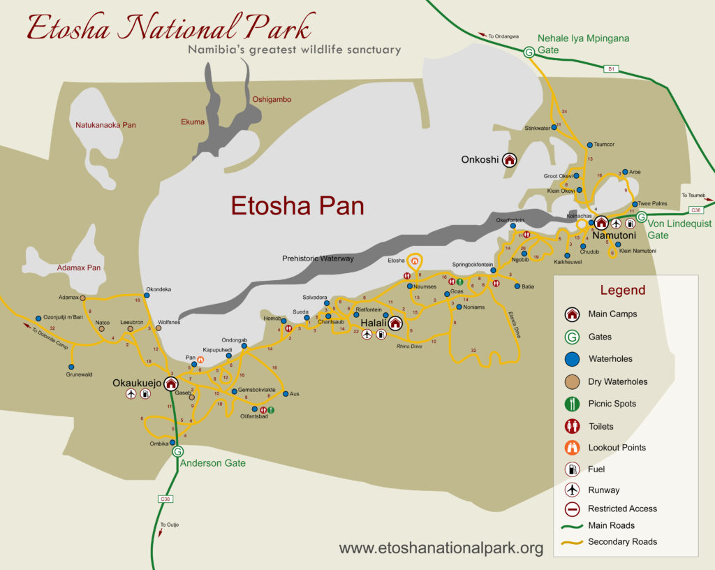 Etosha National Park directions