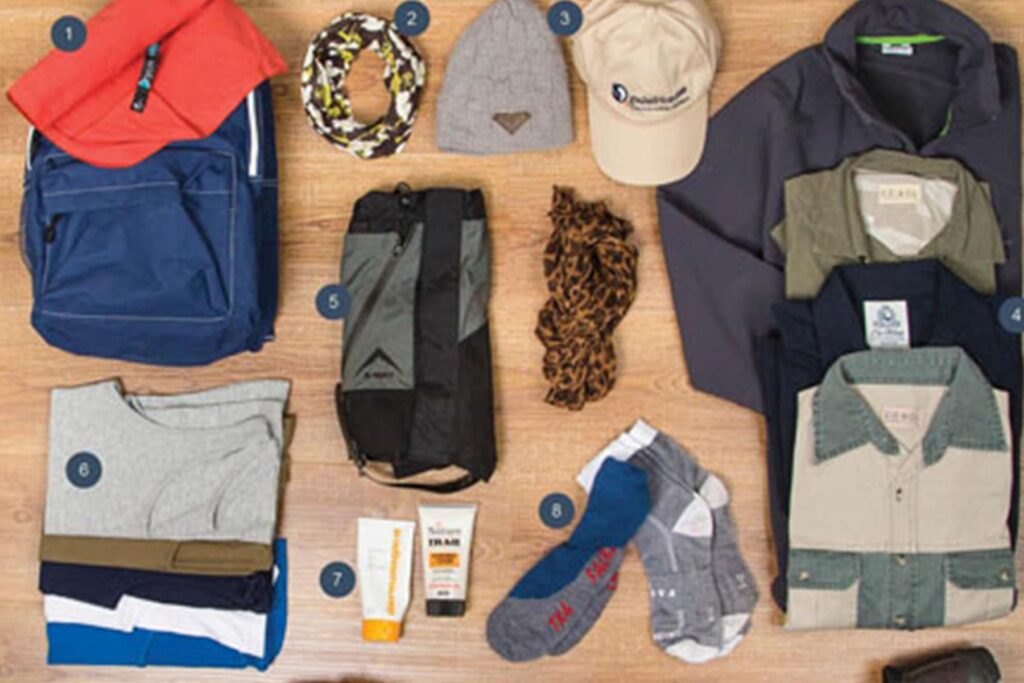 African safari gear list