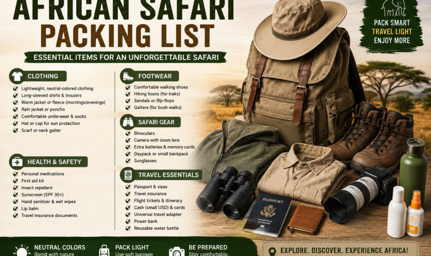 African Safari Packing List