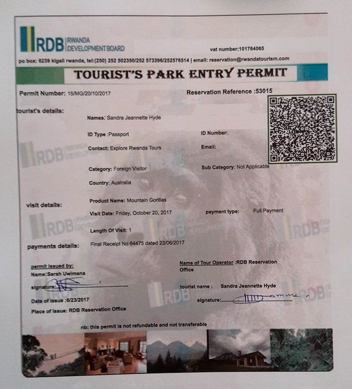 Rwanda Gorilla Trekking Permit Cost